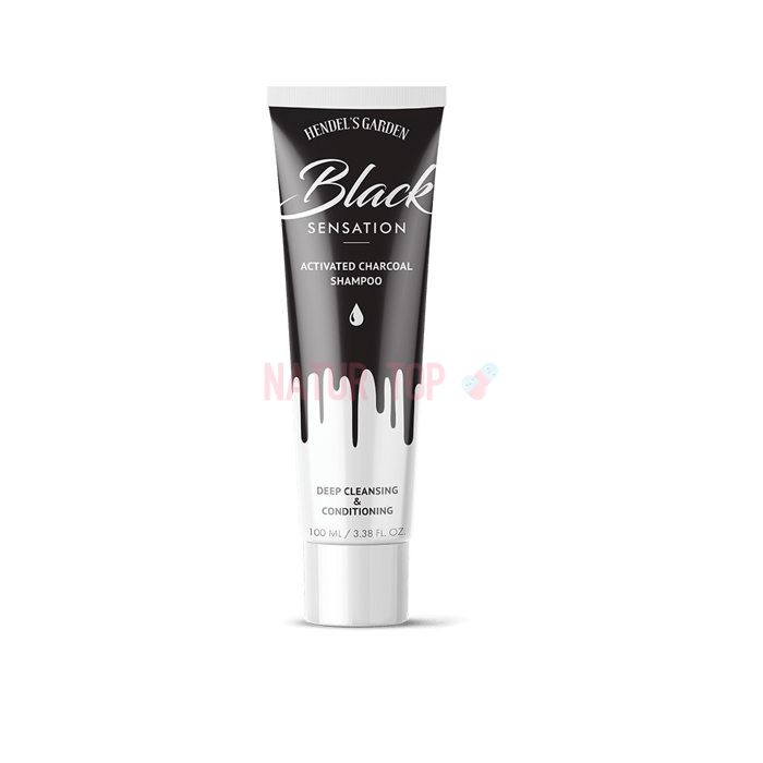 ⚜ Black Sensation detox shampoo with natural ingredients